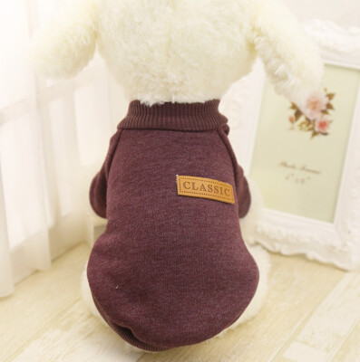 

New pet clothes dog clothes Sweater two feet Teddy autumn&winter keep warm Four legged dog clothing