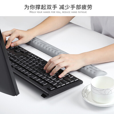 

BUBM memory cotton mouse pad wrist keyboard support game pad wrist support hand support comfortable cloth non-slip texture ergonomic wrist pad MHST medium gray
