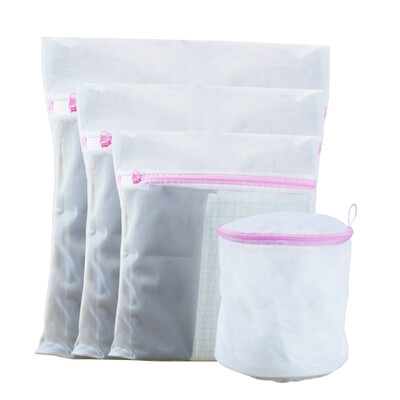 

Product Mai wash bag four-piece bra care wash bag fine mesh type laundry bag washing machine special net bag care large medium&small size 4 piece set