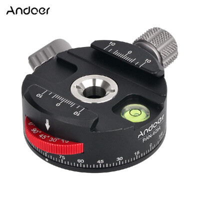 

Andoer PAN60H Panoramic Photography Ball Head Tripod Head with Indexing Rotator AS Type Clamp Adopt for Arca Swiss Type Clamp Re
