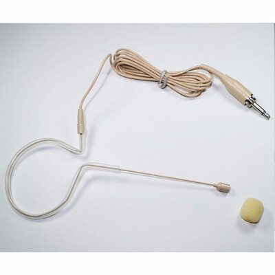 

Free Shipping Male Screw Thread Lock 35 mm Jack Plug Earhook Head Worn Microphone For Wireless Microphone
