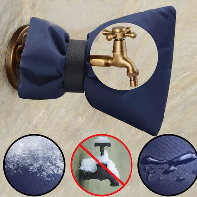 

Outdoor Faucet Cover Socks Faucet Freeze Protection Socks for Winter 73 by 59 Inch 2 Dark Blue