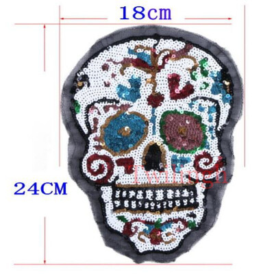 

1 Pcs Flower Patches Sequined Sticker Sew Iron On Patch Love Rose Flowers Applique Garment DIY Clothes Repair Badges For Wedding