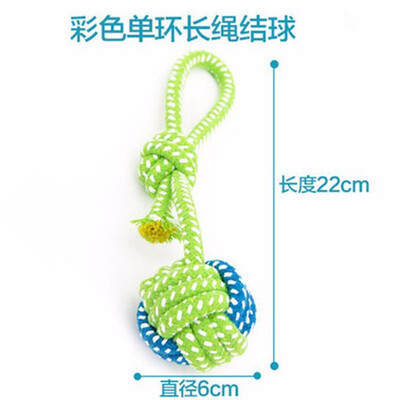 

Cntomlv Cotton Dog Rope Toy Knot Puppy Chew Teething Toys Teeth Cleaning Pet Palying Ball For Small Medium Large Dogs