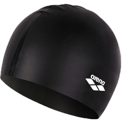 

Aina Arena Swim Cap Silicone Rubber Monochrome High Glue 3D Striped Male Female Swimming Cap ARN-4473N Red