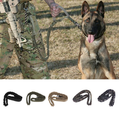 

Outdoor Puppy Dog Training Walk Military Tactical Leash Elastic Bungee Strap