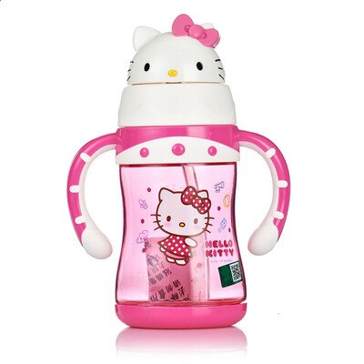 

Jingdong Супермаркет] [HELLO KITTY Hello Kitty пластиковый стаканчик Тритан материальный интерес у детей Мэн двойной ручкой школы питьевой чашки 300ML Rose Red