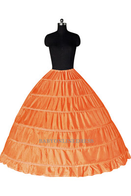 

High Quality 2018 New Fashion 6 Hoops Wedding Petticoat White Crinoline Underskirt for Wedding Dress Bridal Gowns