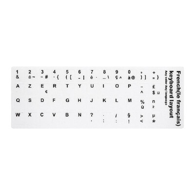 

Universal Russian Keyboard Stickers Russian & English Non Transparent Keyboard Replacement Sticker for Laptop