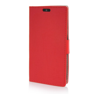 

MOONCASE Leather Wallet Flip Card Slot Pouch Stand Shell Back ЧЕХОЛ ДЛЯ Motorola Moto Maxx XT1225 Red