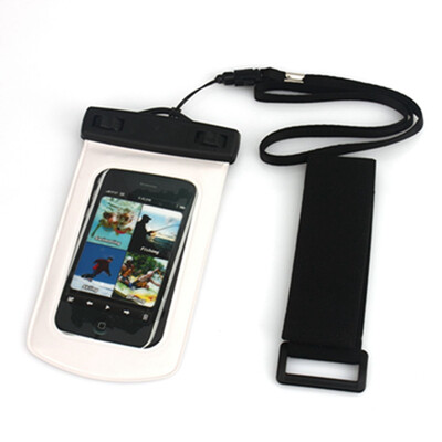 

White Waterproof Swiming Dry Bag Cover Case Pouch For Mobile phone iPhone 5 5G