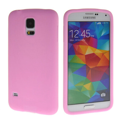 

MOONCASE Soft Flexible Gel TPU Skin Shell Back Case Cover for Samsung Galaxy S5 I9600 Pink