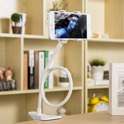 

Universal Lazy Bed Desktop Car Stand Mount Holder For Cell Phone Long Arm Black