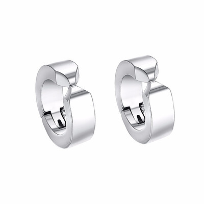 

Yoursfs Small Clip on Earrings for Men Stainless Steel Non Pierced Huggie Hoop Earrings