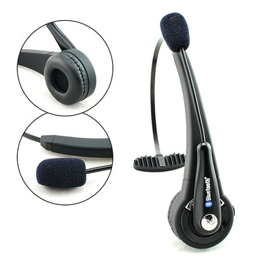 

Trucker over the Head Wireless Bluetooth boom Mic Headset for PS3 PC Phones-220029