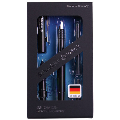 

Ши Наайд (Schneider) BK400 перо костюм две классические ручки (ручка + ручка ролика) черный