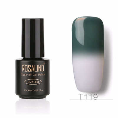 

ROSALIND Gel 1S Temperature Changing Nail Polish 7ml Soak off Nail Gel Polish Vernis Semi Permanent UV LED Glitter Nail Lacquer