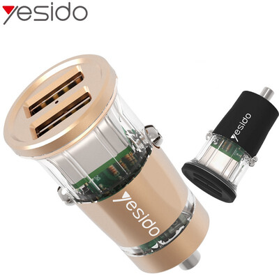 

Yesido Y28 car charger car usb cigarette lighter charging head 5v 34a super charger