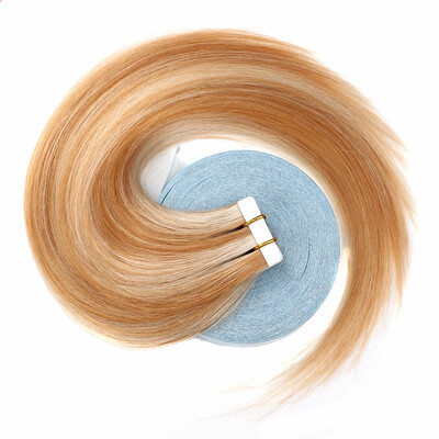 

Bhf Hair Tape Hair Extensions 100 Peruvian Virgin Remy Silky Straight Pu Tape Glue Skin Weft Hair