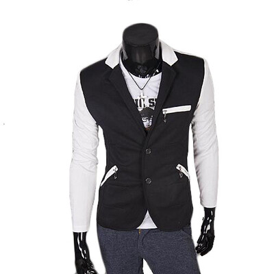 

Zogaa New Mens Suit Matching Color Many Zipper Short