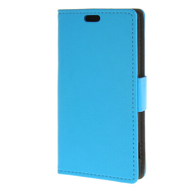 

MOONCASE Простой стиль кожаный бумажник флип карты отойти чехол для Sony Xperia Z4 Compact (Mini) Синий