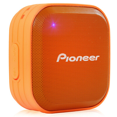 

Pioneer MOMO waterproof stereo portable Bluetooth speakers can soak the big sound orange