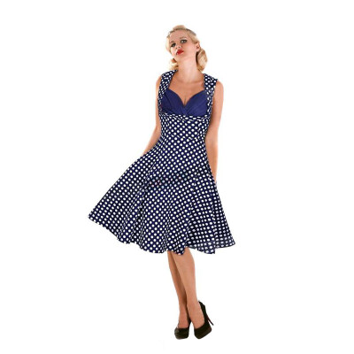 

Buenos Ninos Polka Dot Big Hem Dress Dating Slinky Summer Vestidos