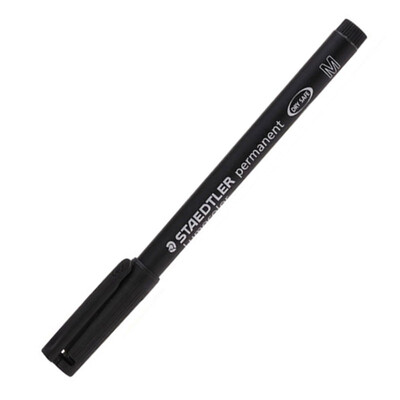 

Staedtler M317-9 black oily marker pen pen 10mm single loaded