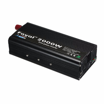 

Fashion 2000W WATT DC 12V To AC 220V Portable Car Power Inverter Charger Converter EU Plug