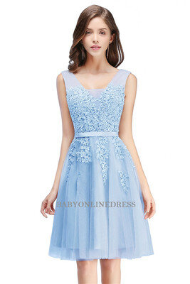 

New Arrival 2018 Beautiful Lace Short Evening Dress Sexy Chiffon Homecoming Dresses