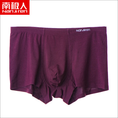 

Anji people Nanjiren mens underwear mens boxer pants no trace wooddale mens four corner shorts head boxer briefs single black