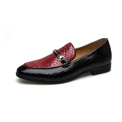 

MeiJiaNa Men Shoes Brand Casual Leather Black Men Shoes Luxury Brand Loafers