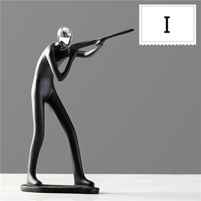 

Modern minimalist resin sport figurines Living room wine cabinet resin crafts home decorations accessories