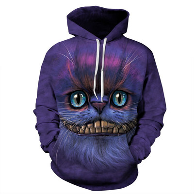 

QYDM0114Mens Hoodie 3D Printed Women Pullover Sweater