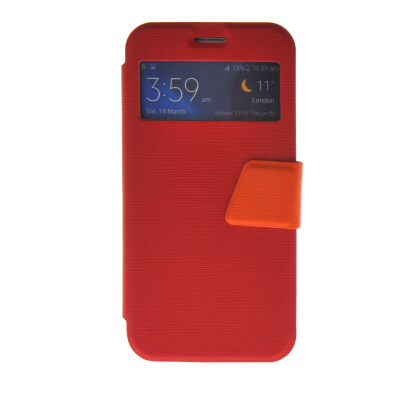 

MOONCASE Ultra Slim Leather Side Flip Wallet Stand Pouch ЧЕХОЛ ДЛЯ Samsung Galaxy S6 Red