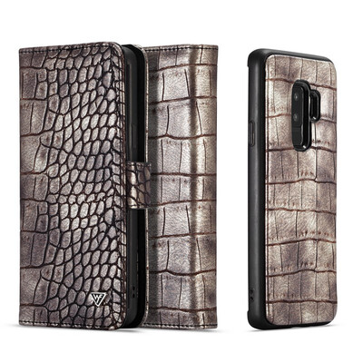 

WHATIF 2in1 Crocodile Pattern PU Leather Case For Samsung Galaxy Note9 Leather Flip Cover for Samsung S9 S9 Plus Retail Package