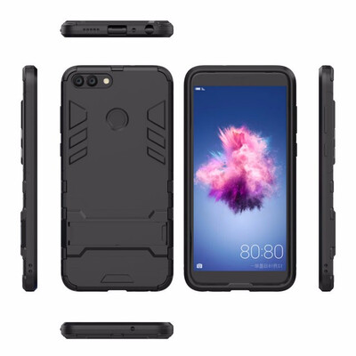 

WIERSS Shockproof Hard Case for Huawei P smart FIG-LA1 FIG-LX1 LX2 LX3 nova lite 2 FIG-L21 Enjoy 7S Combo Armor Case Back Cover