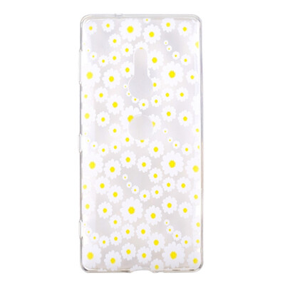 

MOONCASE Sony Xperia XZ2 High Translucent TPU-White Chrysanthemum