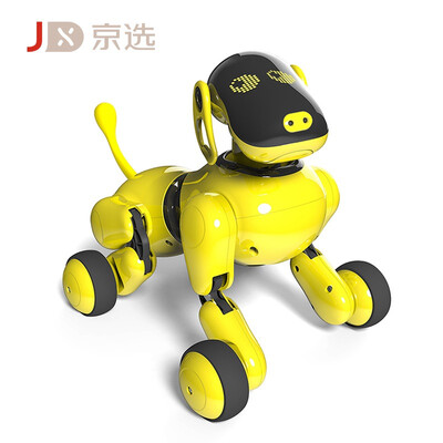 

Beijing election can be prosperous intelligent robot dog yellow smart cute pet bionic interaction intellectual programming puzzle early education love feeding APP control Bluetooth connection