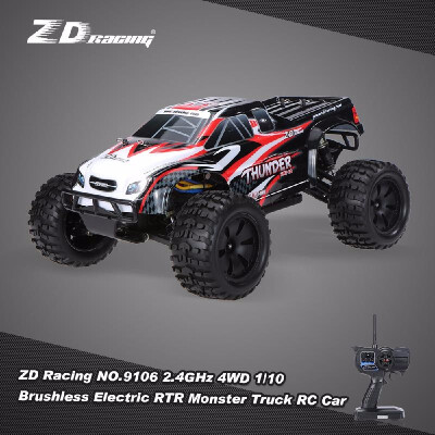 

Original ZD Racing NO9106 Thunder ZMT-10 24GHz 4WD 110 Scale RTR Brushless Electric Monster Truck RC Car