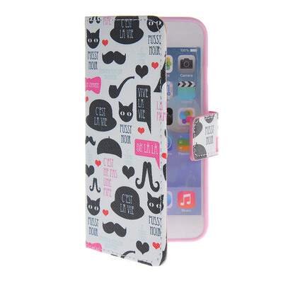 

MOONCASE Pattern Style Leather Side Flip Wallet Card Slot Pouch Stand Shell Back ЧЕХОЛ ДЛЯ Apple iPhone 6 ( 4.7 inch )