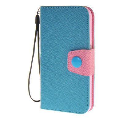 

MOONCASE ЧЕХОЛ ДЛЯ Samsung Galaxy S6 Flip Wallet Card Slot with Kickstand Leather Back Cover Blue Pink