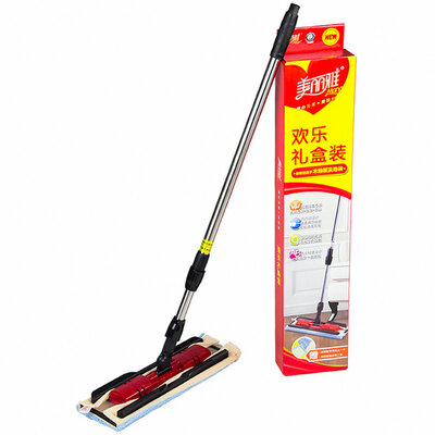 

Beautiful and elegant gift box flat plate mop (gift fine fiber mop x1 film + polishing cloth x2 film) HC010451