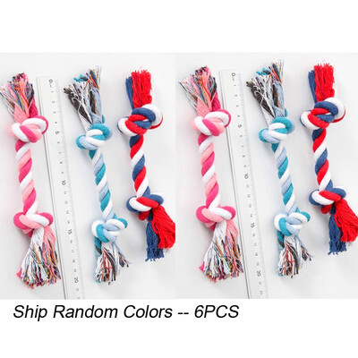 

Factory Pet Handmade bone shape rope knot chews Toys for small medium dog puppy