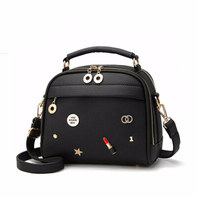 

women cute sequined appliques totes handbag hotsale ladies purse flap casual messenger crossbody shoulder bags