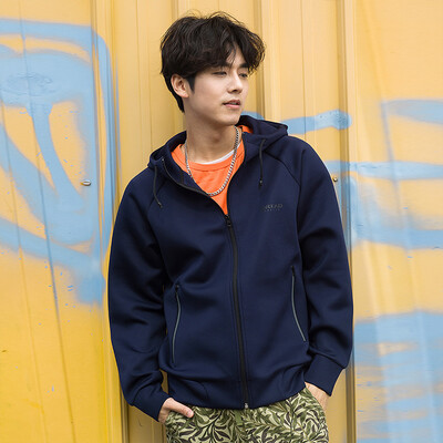 

Pathfinder TOREAD sweater autumn&winter outdoor men&women air layer jacket casual hooded cardigan sweater TAUF91767 Tibetan blue male 2XL