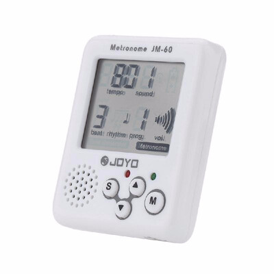 

Rechargeable Clip-on Metronome JOYO JM-60 Portable Rechargeable Clip-on Electronic Digital Metronome Tone Generator Tuner for Guit