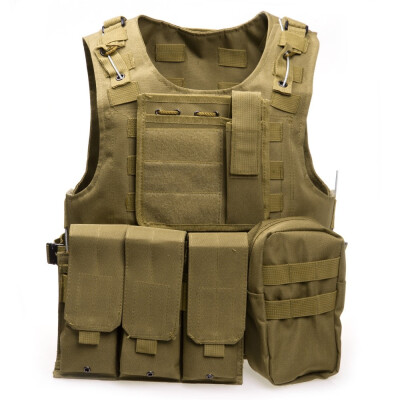 

Tactical Military Swat Field Battle Airsoft Molle Combat Assault Plate Carrier Vest