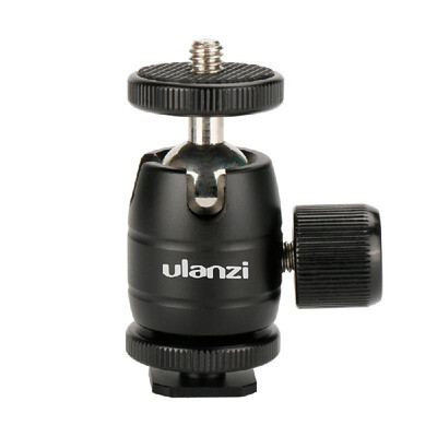

Mini Metal Ball Head 14 Screw Mount 360°Rotatable Ballhead Tripod Accessory for Camera with Hot Shoe