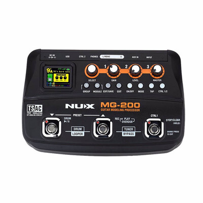 

NUX MG-200 Guitar Effects Processor Modeling Effect Pedal Guitar Multi-Effects Processor with 55 Effect Models Guitarra Parts